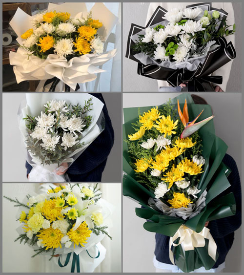 山东莱芜莱城区鹏泉街道马龙崮村白事花束代送